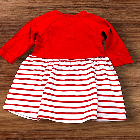 NWT Disney Minnie Mouse Sweater Dress Red & White Adorable Baby Dress 6-12M - Picture 2 of 5